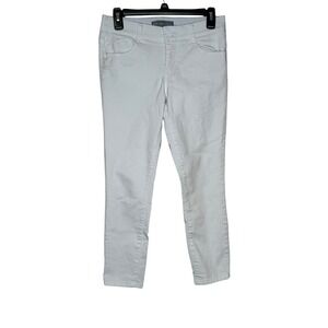 Wit & Wisdom Women's Jeans Comfort Skinny Cropped Mid-Rise Denim White Petite 0P